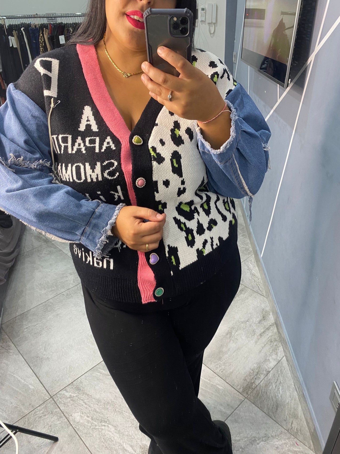 Cardigan In denim