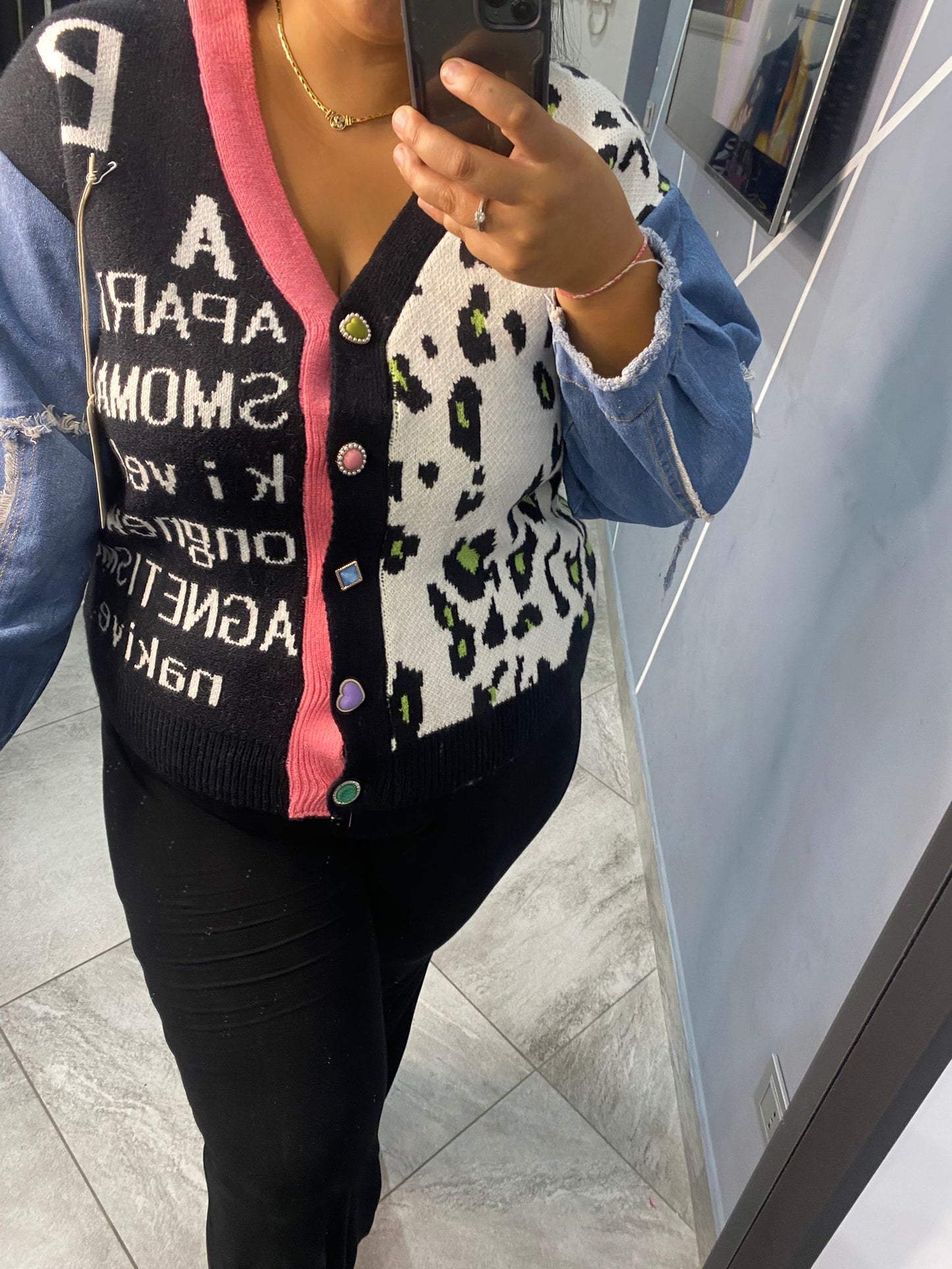 Cardigan In denim