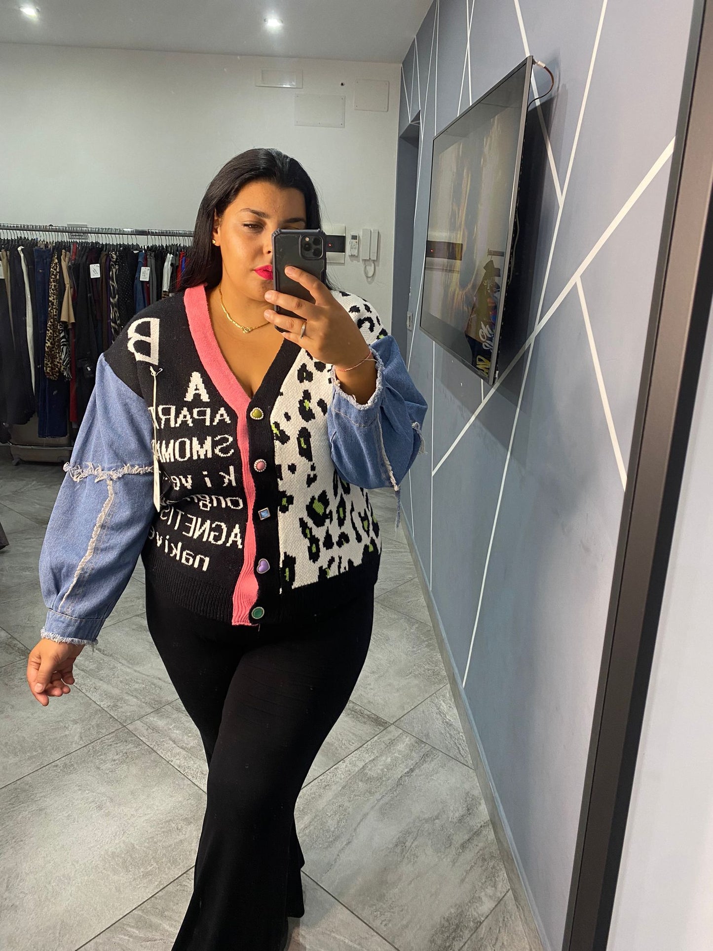 Cardigan In denim