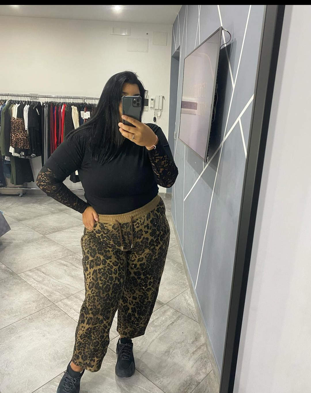 JEANS LEOPARDATO