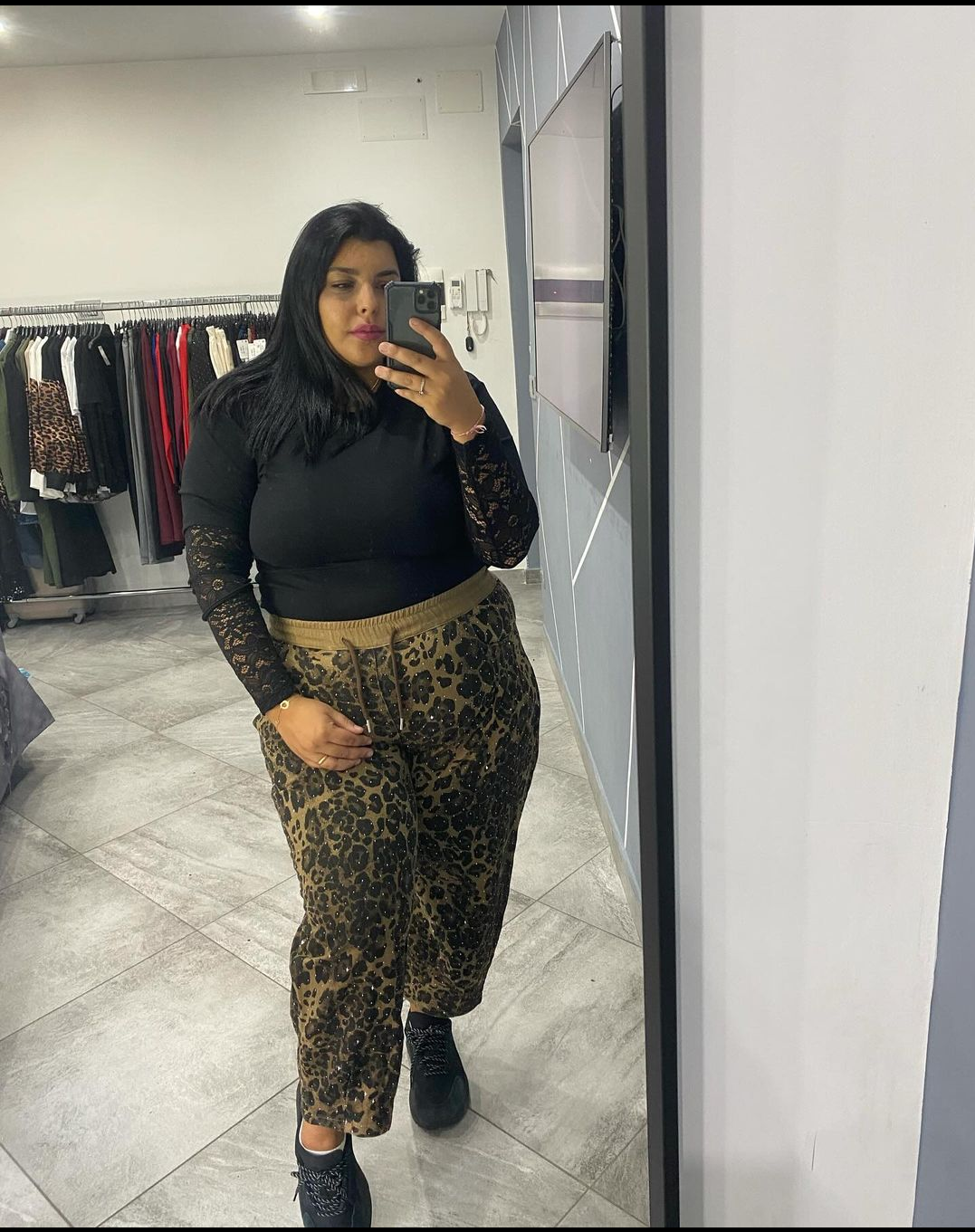 JEANS LEOPARDATO