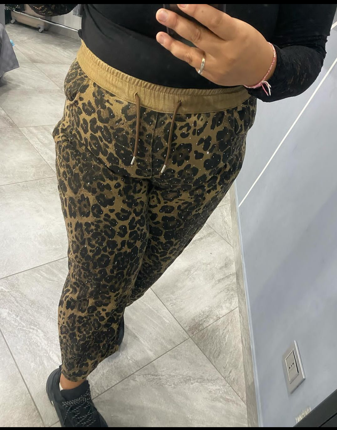 JEANS LEOPARDATO